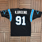 Carolina Panthers Kevin Greene Football Jersey | Size 48 | Vintage 1990s Black NFL Football Jersey |