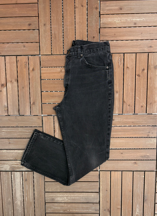 Levi Strauss & Co Orange Tab Black Jeans | Size 34 x 30 | Vintage 2000s Levi's Black Denim |