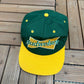 Budweiser Embroidered Graphic Hat | Snap Back | Vintage 1990s Promotional Green Cap |