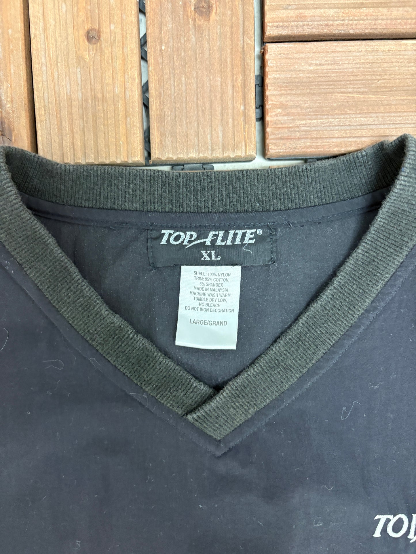 Top-Flite XL Golf Graphic Windbreaker | Size Large | Vintage 2000s Golf Black Windbreaker |