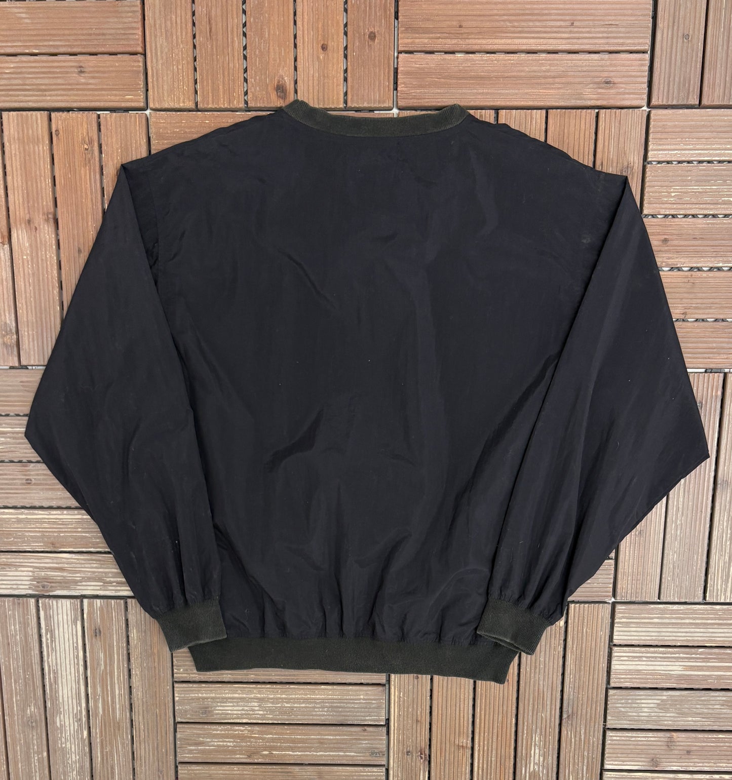 Top-Flite XL Golf Graphic Windbreaker | Size Large | Vintage 2000s Golf Black Windbreaker |