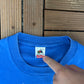 Leinenkugel's Beer Graphic Tee | Size Large | Vintage 1990s Alcohol Promotional Blue T-Shirt |