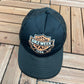 Daytona Beach Bike Week 1988 Graphic Hat | Snap Back | Vintage 1980s Trucker Biker Motorcycle Black Cap |