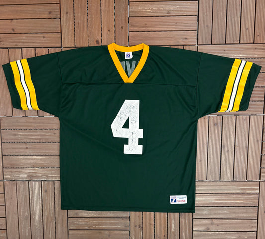 Green Bay Packers Brett Favre Football Jersey | Size X-Large | Vintage 1990s NFL Football Jersey |