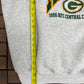 Green Bay Packers 1996 NFC Central Champs Graphic Crewneck | Size X-Large | Vintage 1990s NFL Football Grey Sweater |