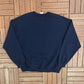 Wolves Leader Of The Pack Bancroft, ON Graphic Crewneck | Size X-Large | Vintage 2000s Tourist Promotional Blue Sweater |