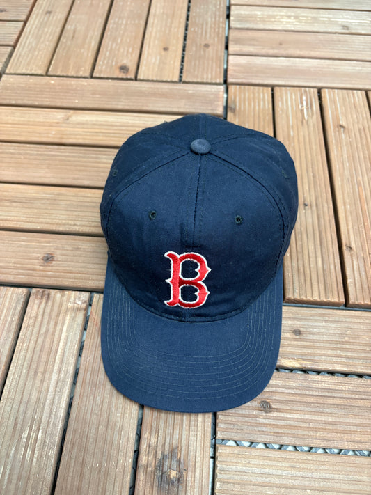 Boston Red Sox Embroidered Hat | Snap Back | Vintage 2000s MLB Baseball Blue Cap |