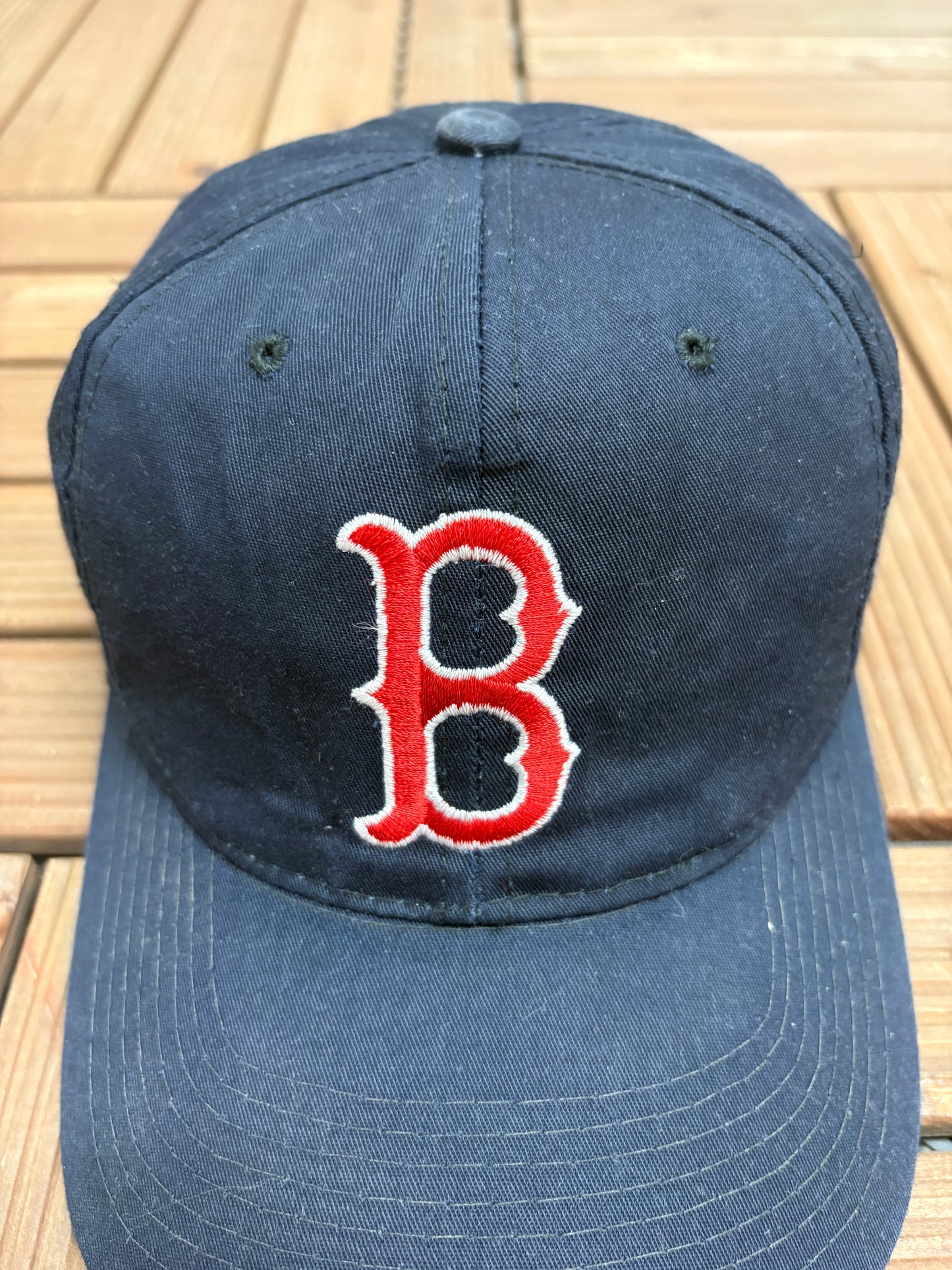 Boston Red Sox Embroidered Hat | Snap Back | Vintage 2000s MLB Baseball Blue Cap |