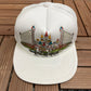 Excalibur Hotel & Casino Las Vegas Graphic Hat | Snap Back | Vintage 1990s Promotional White Trucker Cap |