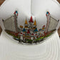 Excalibur Hotel & Casino Las Vegas Graphic Hat | Snap Back | Vintage 1990s Promotional White Trucker Cap |