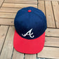 Atlanta Braves Embroidered Hat | Snap Back | Vintage 2000s MLB Baseball Blue Cap |
