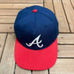 Atlanta Braves Embroidered Hat | Snap Back | Vintage 2000s MLB Baseball Blue Cap |