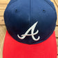 Atlanta Braves Embroidered Hat | Snap Back | Vintage 2000s MLB Baseball Blue Cap |