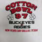 Ohio State Buckeyes vs. Texas A&M Aggies Cotton Bowl '87 Graphic Tee | Size Large | Vintage 1980s College White T-Shirt |