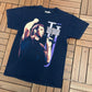 Tom Jones It's Unusual Graphic Tee | Size Medium | Vintage 2000s Music Promotional Blue T-Shirt |