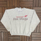 Detroit Red Wings Graphic Crewneck | Size XX-Large | Vintage 1990s NHL Hockey Grey Sweater |