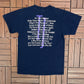 Tom Jones It's Unusual Graphic Tee | Size Medium | Vintage 2000s Music Promotional Blue T-Shirt |