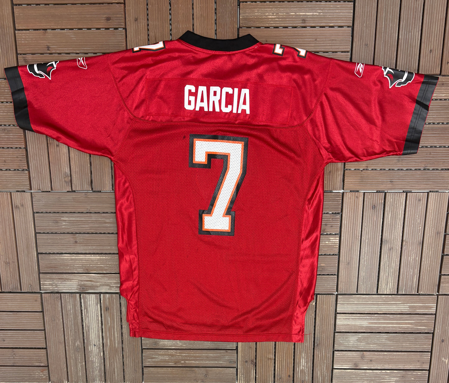 Tampa Bay Buccaneers Jeff Garcia Football Jersey | Size Large | Vintage 2000s Red NFL Football Jersey |