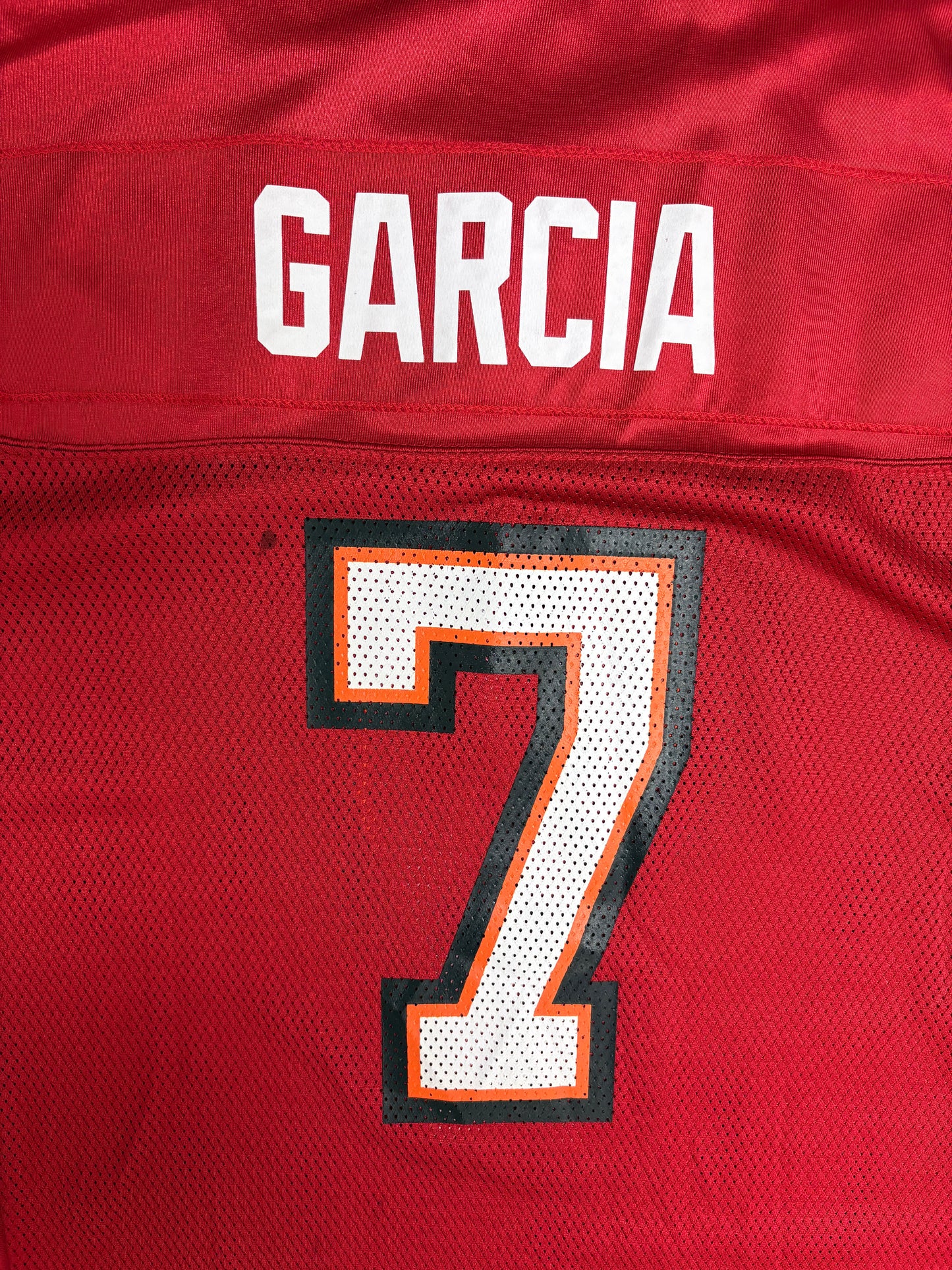 Tampa Bay Buccaneers Jeff Garcia Football Jersey | Size Large | Vintage 2000s Red NFL Football Jersey |
