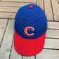 Chicago Cubs Nike Embroidered Graphic Hat | Strap Back | Vintage 2000s MLB Baseball Blue Cap |