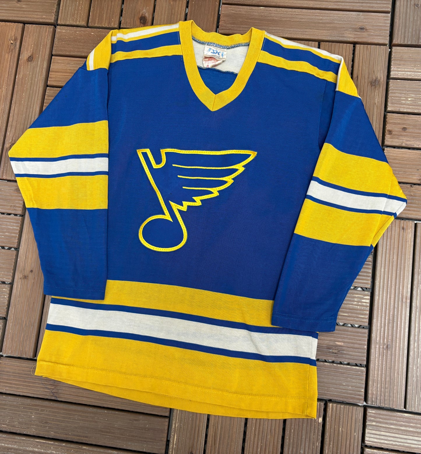 St. Louis Blues Hockey Jersey | Size X-Large | Vintage 1980s NHL Hockey Blue Jersey |