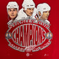 Detroit Red Wings Stanley Cup Champions 2002 Graphic Tee | Size Large | Vintage 2000s NHL Hockey Red T-Shirt |