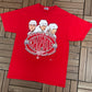 Detroit Red Wings Stanley Cup Champions 2002 Graphic Tee | Size Large | Vintage 2000s NHL Hockey Red T-Shirt |