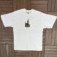 Munchen Neues Rathaus Graphic Tee | Size X-Large | Vintage 2000s Promotional Tourist White T-Shirt |