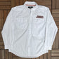 Harley Davidson Racing Graphic Tee | Size X-Large | Vintage 1990s Button Down White Shirt |