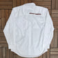 Harley Davidson Racing Graphic Tee | Size X-Large | Vintage 1990s Button Down White Shirt |