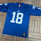 Indianapolis Colts Peyton Manning Football Jersey | Size Large | Vintage 2000s Blue NFL Football Jersey |