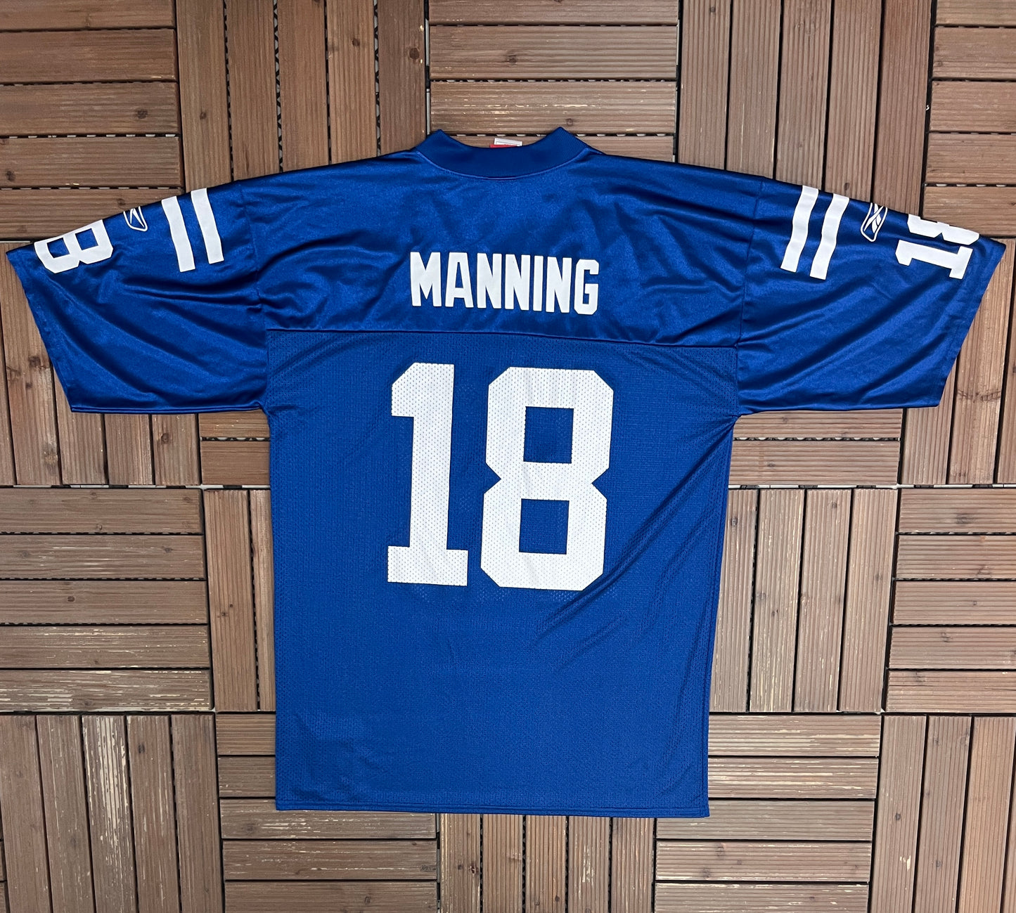 Indianapolis Colts Peyton Manning Football Jersey | Size Large | Vintage 2000s Blue NFL Football Jersey |