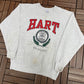 Hart, Michigan City Crest Graphic Crewneck | Size XX-Large | Vintage 1990s Tourist Promotional Grey Sweater |