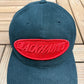 Chicago Blackhawks Graphic Hat | Snap Back | Vintage 1990s NHL Hockey Black Cap |
