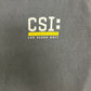 CSI Crime Scene Investigation Las Vegas Graphic Tee | Size Large | Vintage 2000s Promotional Black T-Shirt |