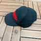 Chicago Blackhawks Graphic Hat | Snap Back | Vintage 1990s NHL Hockey Black Cap |