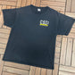 CSI Crime Scene Investigation Las Vegas Graphic Tee | Size Large | Vintage 2000s Promotional Black T-Shirt |