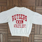 Rutgers Scarlet Knights Athletic Dept. Graphic Crewneck | Size Medium | Vintage 1990s College Grey Sweater |