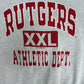Rutgers Scarlet Knights Athletic Dept. Graphic Crewneck | Size Medium | Vintage 1990s College Grey Sweater |