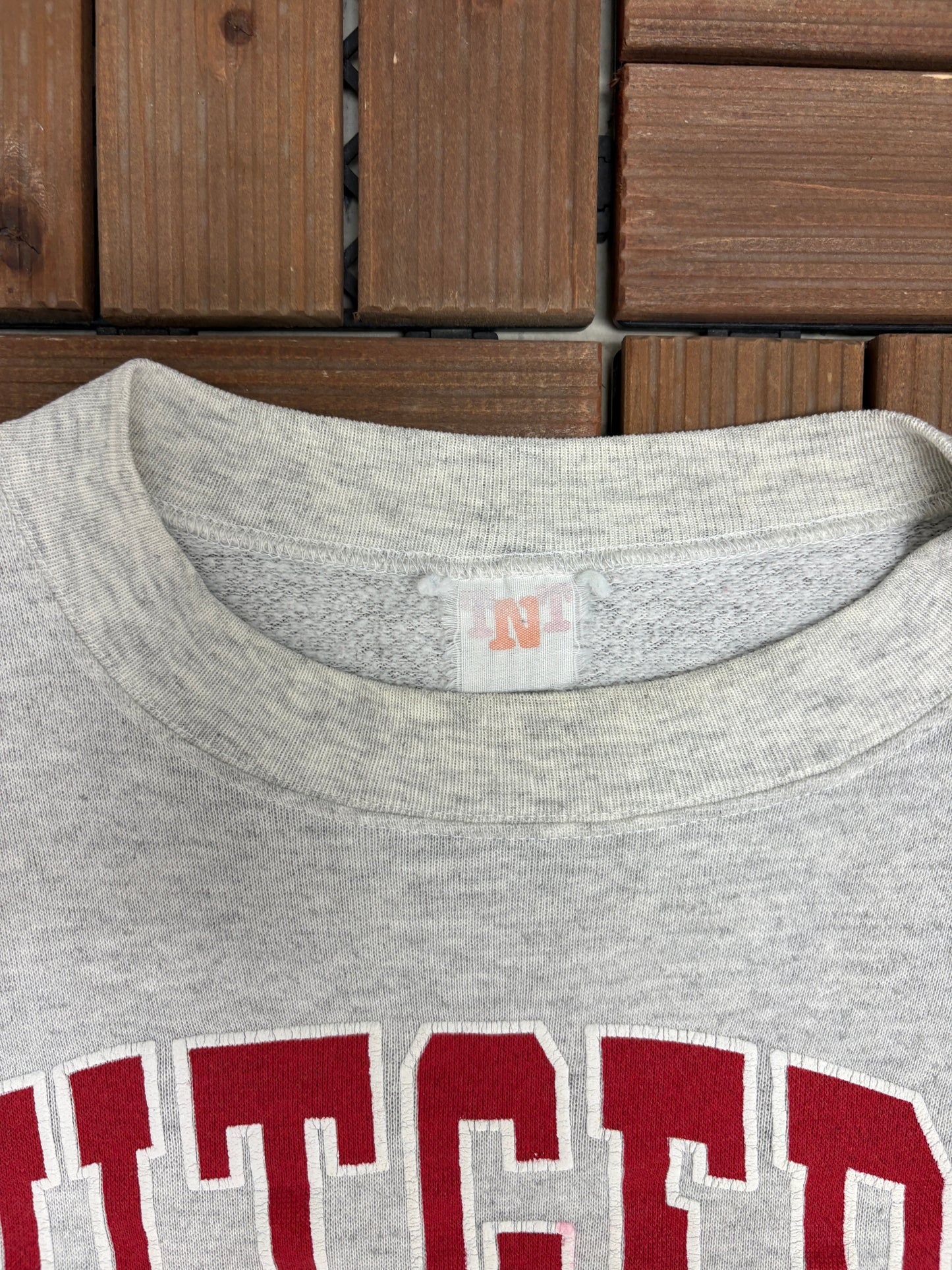 Rutgers Scarlet Knights Athletic Dept. Graphic Crewneck | Size Medium | Vintage 1990s College Grey Sweater |