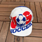 United States Soccer Graphic Hat | Snap Back | Vintage 1990s World Cup Football White Cap |