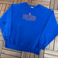 Detroit Pistons Embroidered Graphic Crewneck | Size XX-Large | Vintage 2000s NBA Basketball Blue Sweater |