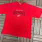 Detroit Red Wings Embroidered Graphic Tee | Size X-Large | Vintage 1990s NHL Hockey Red T-Shirt |