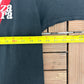 Senza Paura Pain Is Gain Graphic Tee | Size Large | Vintage 1990s Single Stitch Promotional Black T-Shirt |