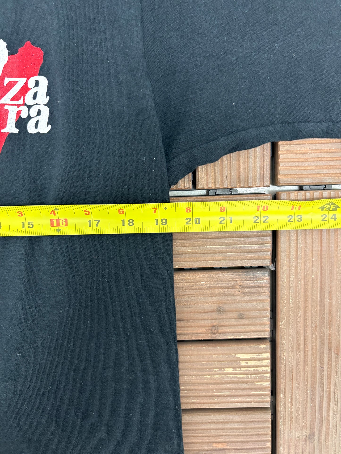 Senza Paura Pain Is Gain Graphic Tee | Size Large | Vintage 1990s Single Stitch Promotional Black T-Shirt |