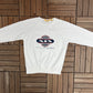 Super Bowl XIX Graphic Crewneck | Size Large | Vintage 1980s NFL Football White Sweater |