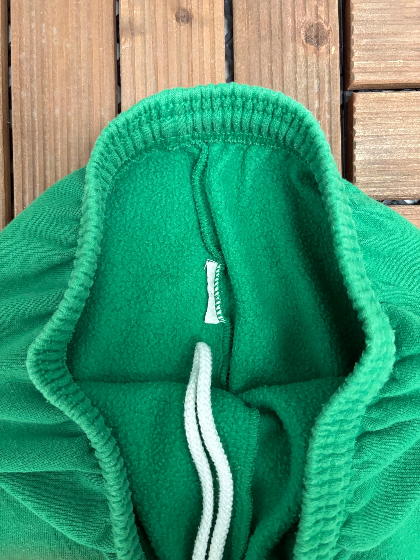 Notre Dame Fighting Irish Graphic Sweat Pants | Size Small | Vintage 1990s College Football Green Sweat Pants |