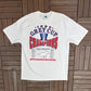 Calgary Stampeders Grey Cup Champions 1992 Graphic Tee | Size Large | Vintage 1990s CFL Football White T-Shirt |