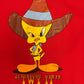 Tweety Bird Twy It! Graphic Tee | Size Medium | Vintage 1990s Cartoon Red T-Shirt |