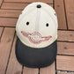 Daytona Beach Bike Week 2000 Graphic Hat | Metal Clasp | Vintage 2000s Motorcycle Beige Cap |
